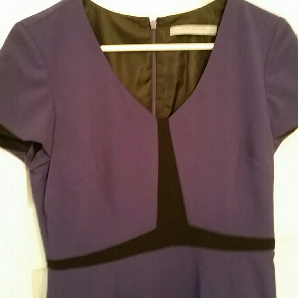 Marc New York purple & black career dress
